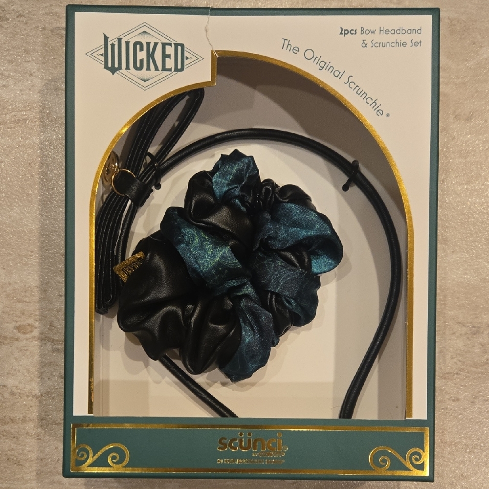 New Wicked Limited Edition Two Piece Headband & Scrunchie Set